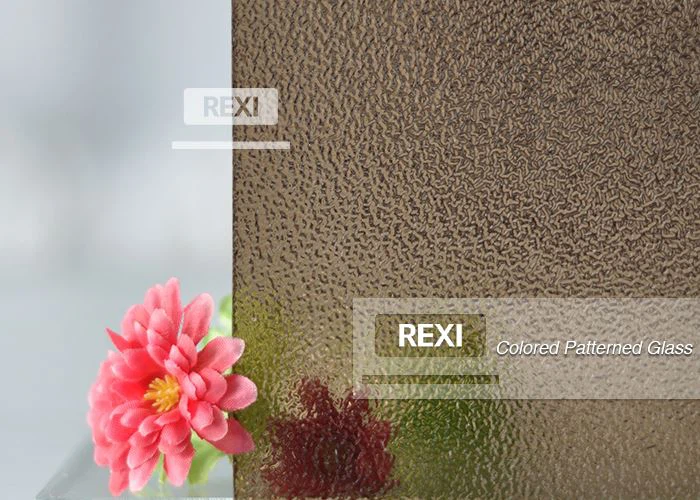 4mm 5mm 6mm Bronze Nashiji Patterned Glass